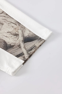 T-shirt Homme Oversize à Panneaux, Coton Lourd 240 GSM, Coupe Classique, Streetwear, Col Rond, Tissu Dobby, Décontracté, OEM - Product Image 3