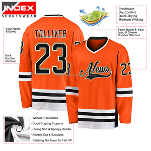 Uniforme de Hockey sobre Hielo Duradero y Ajustado, Uniforme de Equipo Cómodo, 100% Poliéster, Diseño Personalizable, INDEX SPORTS WEAR, Hecho en Pakistán - Product Image 2