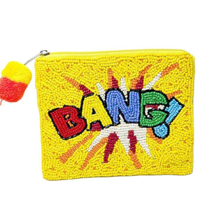 Monedero de tela hecho a mano con cuentas, compacto, con cremallera, para niñas y mujeres, de alta calidad, de la marca BY MULTI CRAFT. - Product Image 1