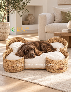 Refugio Natural para Mascotas |   Cesta y nido para mascotas de jacinto de agua tejidos a mano |   Tamaño y Diseño Personalizados de Eco2go Vietnam - Product Image 3