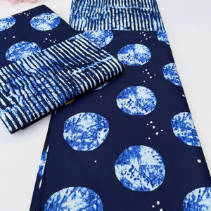 Tela africana con estampado de cera y Ankara 100% algodón para vestidos de uso diario, popular en el mercado africano de Tanzania - Product Image 1