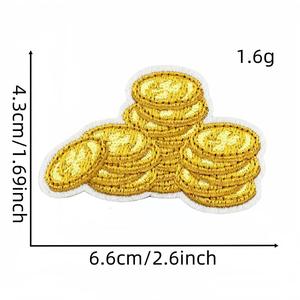 Factory Custom Embroidery <b>Patch</b> Curved Border <b>Applique</b> Badge for Jackets Caps Bags Garments Wholesale Iron On Sew On Decorative - Product Image 6
