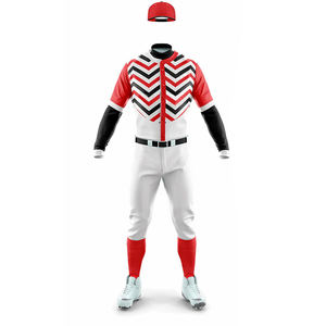 Uniforme de Béisbol Sublimado Personalizado de Alta Calidad, con Cuello en V, Transpirable, de Secado Rápido, 100% Poliéster Elástico, para Deportes de Tendencia - Product Image 1