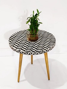Table à manger rectangulaire de luxe en bois d'acacia et résine, fabriquée à la main, pour la maison, le bureau, l'hôtel, le salon, imperméable, moderne, pour la retraite - Product Image 2