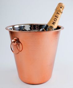Seau à glace en cuivre martelé, seau à champagne, refroidisseur à vin, articles de bar élégants, porte-champagne, décoration de bar à whisky - Product Image 4