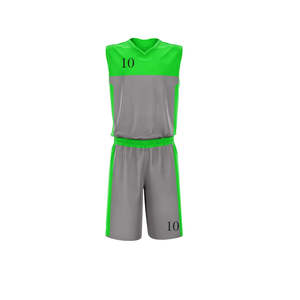 Uniformes de Baloncesto Personalizados para Hombre, Nuevo Diseño, Servicio OEM, Material Transpirable Sublimado, Cuello en V, Sin Mangas, para Entrenamiento - Product Image 2