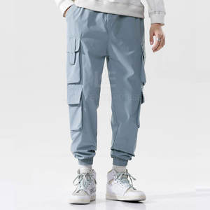 กางเกงคาร์โก้ลำลองทรงสลิมฟิตสำหรับผู้ชาย แฟชั่นทันสมัย ผ้าฝ้าย 100% ทรงตรง เอวสูง ระบายอากาศได้ดี แห้งเร็ว น้ำหนักเบา - Product Image 5