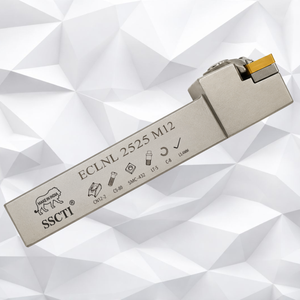 ECLNL 3232 P12 CNC External Turning <b>Tool</b> <b>Holder</b> CNMG Inserts Precision Alloy Steel Square White Coated 45HRC OEM Lathe - Product Image 2