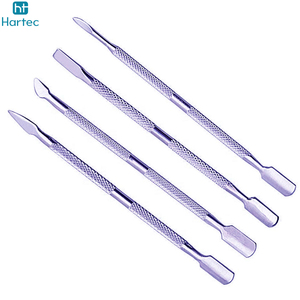 High-Quality Manicure & Pedicure Grooming <b>Tools</b> New Trendy Dual End Durable Professional Stainless Steel Cuticle Nail Pushers - Product Image 3