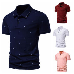 Vente en gros de polos pour hommes de haute qualité, mode estivale, nouveaux modèles, imprimés, décontractés, à manches courtes, grandes tailles - Product Image 5