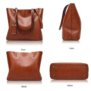 Nouveau Sac Fourre-tout Femme en Cuir Véritable 2026, Personnalisable avec Logo Imprimé, en Cuir de Vachette et Cuir PU, Sacs à Main Fourre-tout pour Filles et Dames - Product Image 3