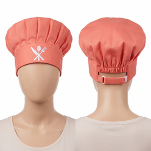 Gorro de Chef Unisex Premium, 65% Poliéster, 35% Algodón, Tela Twill Impermeable, 200 GSM, Ajustable, Impresión Digital, para Restaurante y Bar - Product Image 6