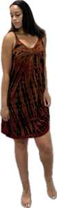 Bohemian Reverse Tie Dye Midi Dress Rayon Spandex <b>Festival</b> Wear - Product Image 4