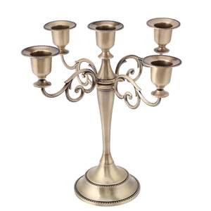 Elegant Tabletop Metal Candelabra For Wedding Table Centerpiece Home Interior Decoration Display - Product Image 5