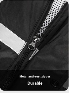 Unisex Motorcycle PVC Rain Suit | Waterproof Jacket <b>Pants</b> | Lightweight Breathable Reflective Hooded Raincoat Packable Rain Gear - Product Image 2