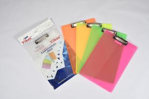Tablette d'écriture colorée la plus vendue, 9,5x14 pouces, en plastique robuste, pour le bureau, au prix export, fournisseur indien - Product Image 2