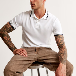 Comfortable Men's for <b>Shirt</b> Canvas Short Sleeve Casual Fashion Rib Collar Soft Breathable Premium Clothing Bamboo Fiber 180g - Product Image 5
