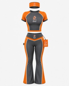 Conjunto Deportivo de Verano para Mujer de 3 Piezas con Leggings y Diadema para Ejercicio, Fitness y Yoga - Ajuste Elástico Seguro - Product Image 3