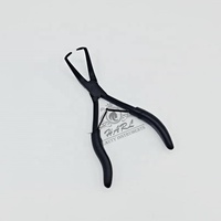 Extensions capillaires professionnelles tout-en-un en acier inoxydable noir de haute qualité avec nano micro anneaux, perles, logo personnalisé et pince ouvre-anneaux
