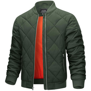Veste bomber d'hiver pour homme Eshel Intl en cuir PU, col montant, fermeture éclair, coupe ajustée, décontractée, pour l'extérieur, taille personnalisée, broderie de logo personnalisée, faible MOQ - Product Image 6