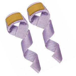 Sangles de musculation en coton pour levages lourds, avec bandes de maintien larges pour poignets, équipement d'assistance au levage pour entraînement à la barre, soulevé de terre et musculation - Product Image 5
