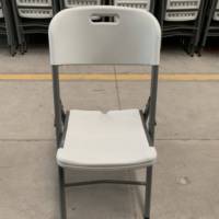 Chaise pliante commerciale robuste en plastique, portable, blanche, pour hôtel, salle à manger, salon, événement, fête, mariage - Meilleures ventes