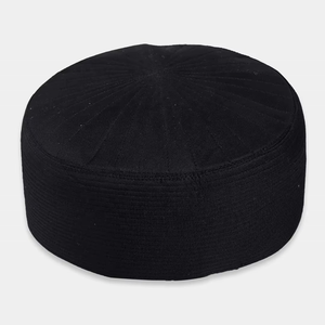Chapeau Topi Kufi Musulman Respirant Écologique, Service OEM, Vente en Gros, Design Personnalisé, Couleur Unie, Bonnets de Prière Ramadan, Meilleur Prix - Product Image 1
