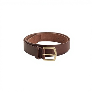 Cinturón de Cuero Vintage Marrón, 100% Cuero Genuino de Búfalo de Agua, Hebilla de Acero Impermeable, Tamaño Personalizado, Calidad Duradera - Product Image 2