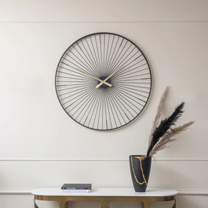 Factory Direct Metal <b>Wall</b> <b>Clock</b> Circular Iron Art <b>Design</b> For Living Room Decor Silent Quartz Movement High Quality Hanging Watch - Product Image 5