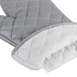 Suede Leather <b>Oven</b> Mitt <b>Gloves</b> Heavy Duty Heat Resistant Safety <b>Gloves</b> Anti-Smash Breathable Cooking Baking BBQ Grilling Kitchen - Product Image 3