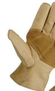 Leather Safety <b>Gloves</b> Full Texture Smooth Anti-Slip Gathered Cuff General Purpose Abrasion Resistance - Product Image 4