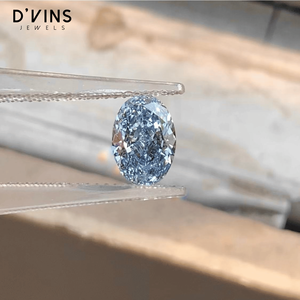 Diamant de laboratoire D'vins Jewels, taille ovale, HPHT/CVD, pierre libre pour la fabrication de bijoux - Product Image 2