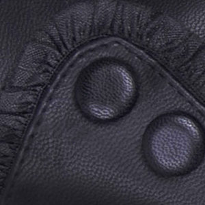 LEATHER FULL FINGER DRIVING GLOVES BROWN or BLACK Luxury Winter womens Cold Weather Warm Genuine Leather Dressing Driving Gloves - Product Image 6