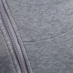 Best Custom Men's Breathable Front Zipper Hoodie 100% Cotton Eco-Friendly Winter Fashion Casual - Product Image 4