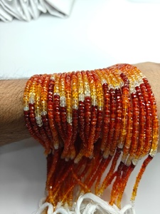 Perles Rondelles Facettées en Opale de Feu Mexicaine 2026 en Gros, de 3mm à 6mm, pour la Fabrication de Bijoux Fins, Colliers, Bracelets et Boucles d'Oreilles Personnalisés - Product Image 1