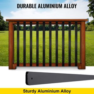Set da 16 Balustre in Lega di Alluminio da 75x2,5 cm con Viti per Ringhiere di Scale e Pavimenti in Legno - Componenti Premium per Scale - Product Image 2