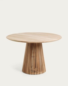 Mesa de Comedor Contemporánea de Teca – Mesa de Madera Sólida de Perfil Delgado con Tablero de Listones para Hogares Modernos y Proyectos Comerciales - Product Image 5