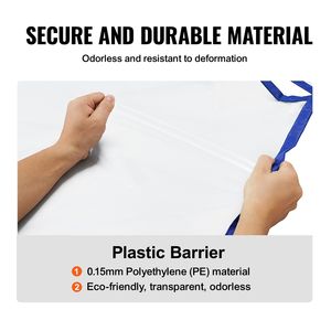 8.5X5 Ft riutilizzabile chiusura automatica magnetica cerniera PE costruzione porta Kit barriera antipolvere per soggiorno barriera del suono - Product Image 4