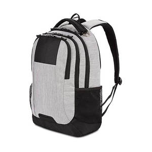 Beige Waterproof <b>Backpack</b> with Brown Leather Trim Minimalist <b>Laptop</b> Bag <b>for</b> Men <b>Women</b> Large Neoprene Crossbody <b>Laptop</b> Messenger - Product Image 4