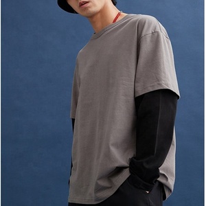 เสื้อแขนยาวสองชั้นแบบสั่งทำขายส่ง ผ้าโพลีเอสเตอร์/คอตตอน ทอลายวาฟเฟิล แห้งเร็ว ระบายอากาศได้ดี กันยับ คอกลม สไตล์ลำลอง - Product Image 2