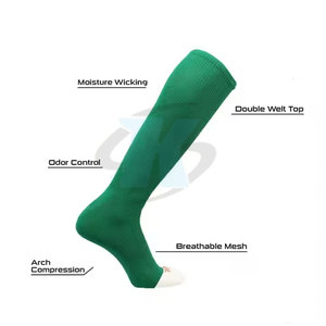 Chaussettes décontractées pour hommes de haute qualité, couleur unie, taille personnalisée, en spandex/polyester, pour vente en ligne - Product Image 3