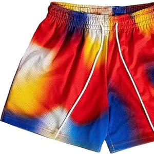Men's Solid Quick Dry Breathable Hanging Dye Straight Beach <b>Shorts</b> Summer <b>Swimming</b> <b>Board</b> Surf <b>Trunks</b> 100% Polyester - Product Image 1