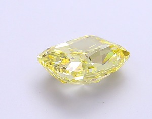 Diamant jaune vif fantaisie cultivé en laboratoire 2,59 CT, taille coussin modifiée, clarté VS1, excellente taille, diamant CVD non monté pour bagues personnalisées - Product Image 2