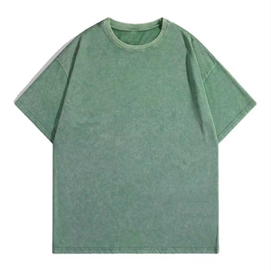 Camiseta de Hombre con Lavado Ácido, Estilo Nuevo, Personalizada, Precio Económico, Fabricante, Camiseta de Manga Corta con Lavado Ácido - Product Image 1