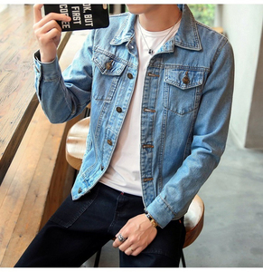 Veste en jean élégante pour homme, style décontracté, services OEM, vente en gros, vestes en jean personnalisées de haute qualité pour homme en vente - Product Image 6