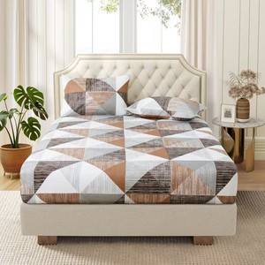 Sábana Plana Ultra Suave de Hilo 40s con Patrón Sólido, 200 Hilos, Transpirable, para Todas las Estaciones, Uso Hospitalario Moderno para Adultos - Product Image 6