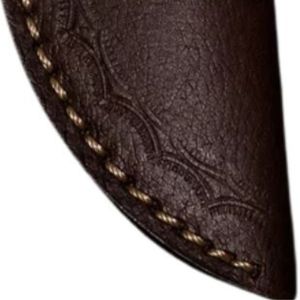 Cuchillo de Caza de Hoja Fija con Mango Bicolor de Nogal Oscuro y Resina Azul Profundo, Cuchillo de Supervivencia para Caza y Camping al Aire Libre con Espiga Completa - Product Image 4