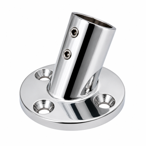 Nouvelle base de poteau de bâtonnage marin en acier inoxydable 316, raccord de main courante à 45 degrés pour tube de 25 mm, pièce de rechange pour matériel de yacht et bateau 3D TECHNO - Product Image 3