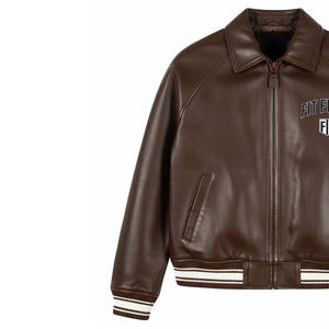 Best Price Men's Leather Jacket Premium Winter Jacket Genuine Leather Windproof Waterproof Plain Dyed All Sizes Available - Product Image 3