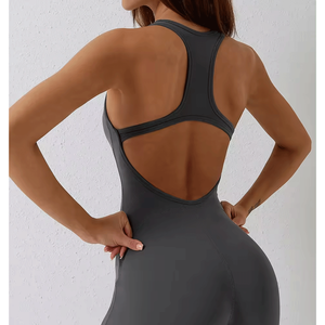 Nouvelle combinaison de yoga pour femmes, vêtements de sport, vêtements de gym, combinaison sans couture, élastique, sans manches, sexy, combinaison de yoga une pièce pour femmes - Product Image 4